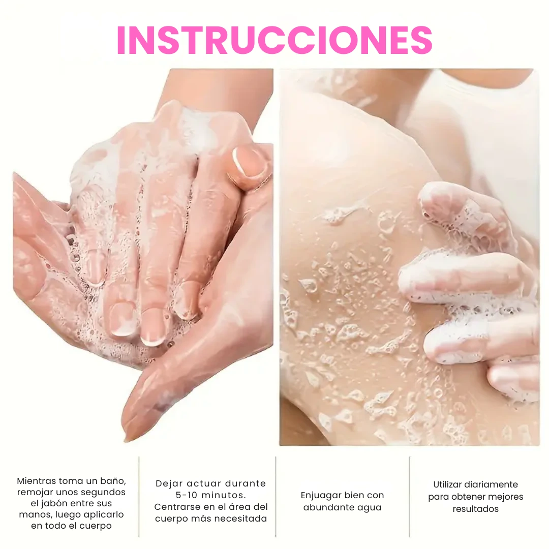 instrucciones de uso del jabón piel de melocotón de riqui tienda